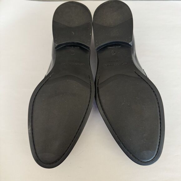 Antonio Maurizi Black Leather‎ Penny Loafers Men EU 43 US 10-10.5 Preppy Casual main image 9